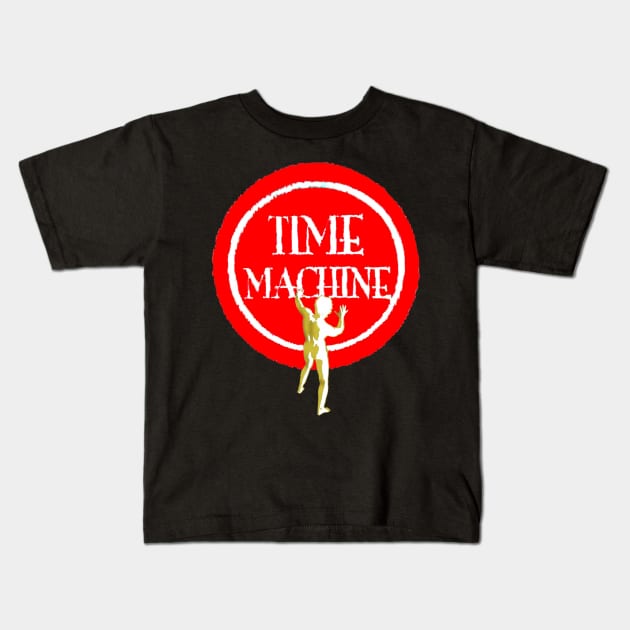 Rush - GeFilter Device Button with Starman - Time Machine Tour Kids T-Shirt by RetroZest